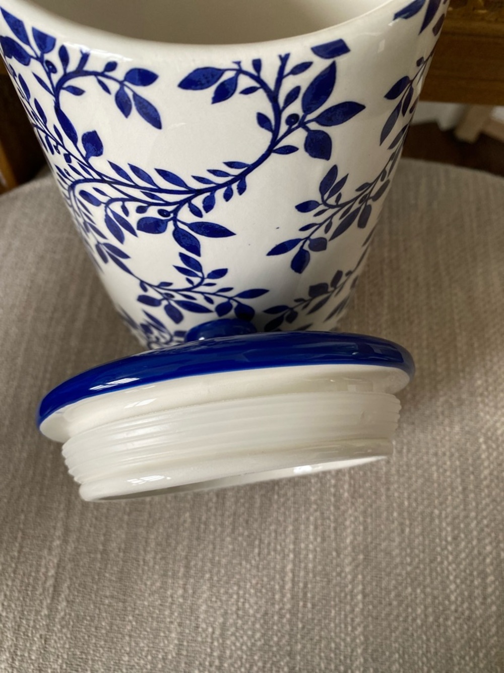 BLUE WHITE VINE FLORAL by 10
Strawberry St. BELLA Canister Toile Chinoiserie - Picture 6 of 8